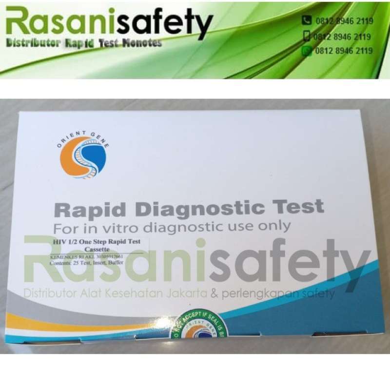 Jual Orient Gene Device Tes Hiv Isi 25 Alat Test Rapid Cassette