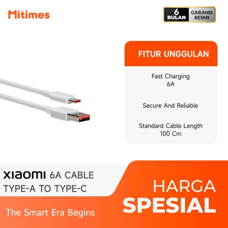 Promo Xiaomi 6A Type-A To Type-C Cable Diskon 23% di Seller Urahara ...
