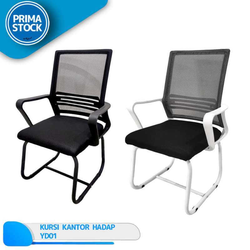 Promo Kursi Kantor Tunggu Meeting Hadap Jaring Tamu Ruang Rapat Hitam