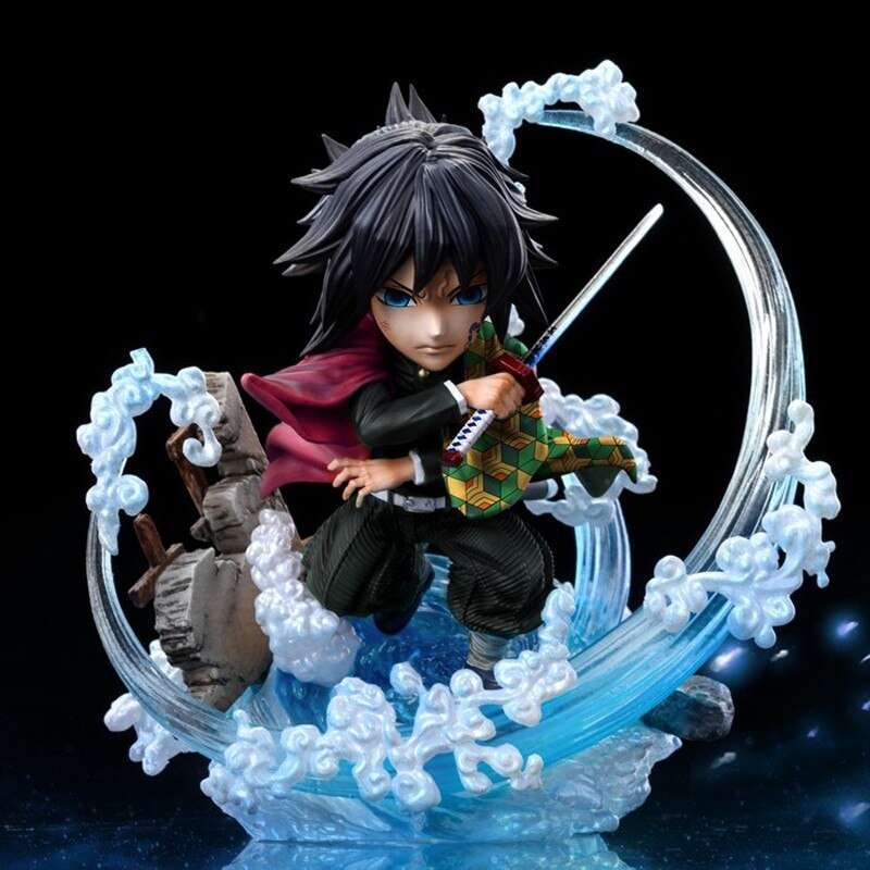 Zhongkaihua Figura Tomioka Giyuu Anime PVC 10 Cm - Statuina Collezionabile Per Scrivania, Regalo Fan