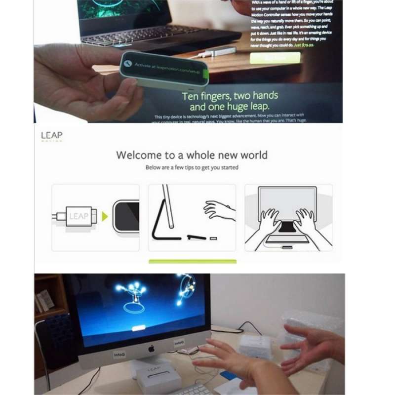 Jual 3D LEAP Motion Hand Controller Dekstop Computer Mac PC Laptop ...