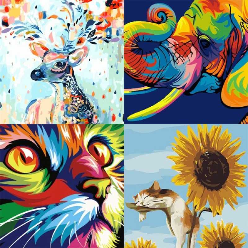Promo Paint By Number Kit Digital Oil Painting Diy Lukisan 40 X 50 Seri ...
