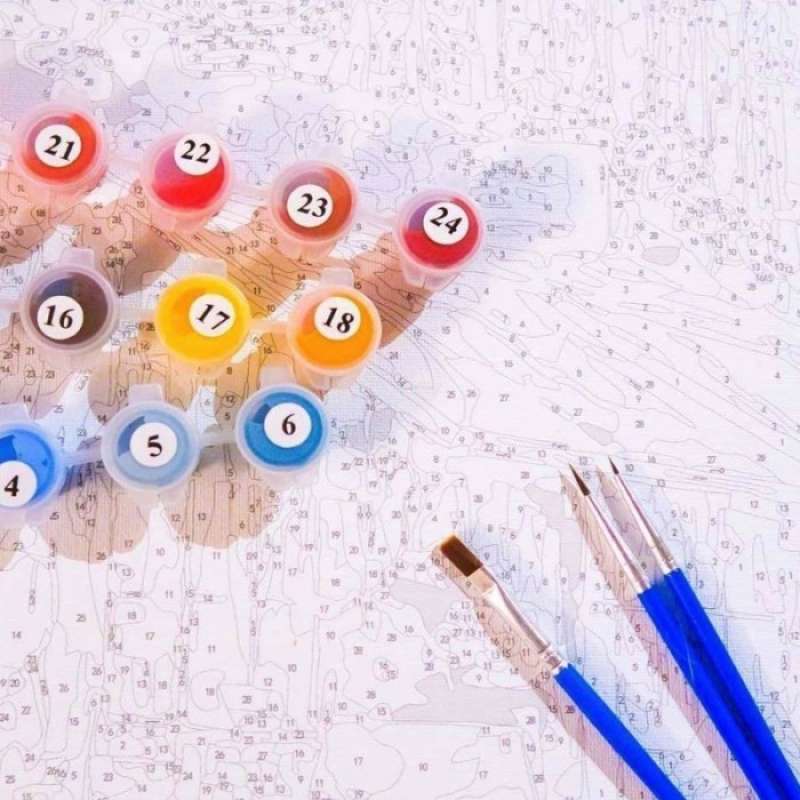 Promo Paint By Number Kit Digital Oil Painting Diy Lukisan 40 X 50 Seri ...