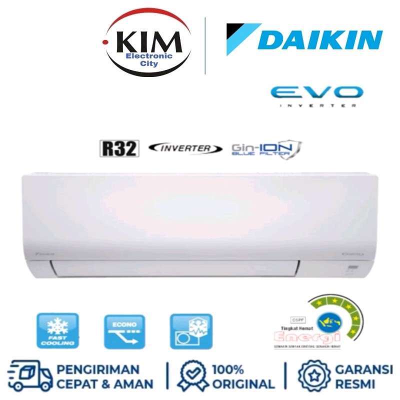 Jual AC DAIKIN 2 PK FTKF50AV EVO INVERTER 2 PK R32 [INDOOR+OUTDOOR UNIT