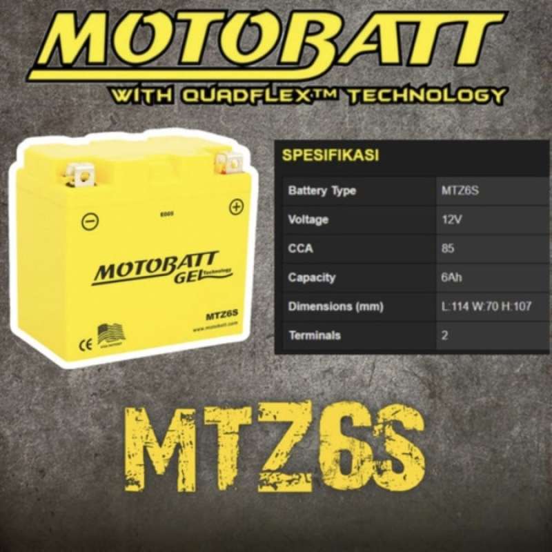 Promo AKI MOTOR HONDA ADV 150 SUPRA GTR 150 SONIC MOTOBATT MTZ6S