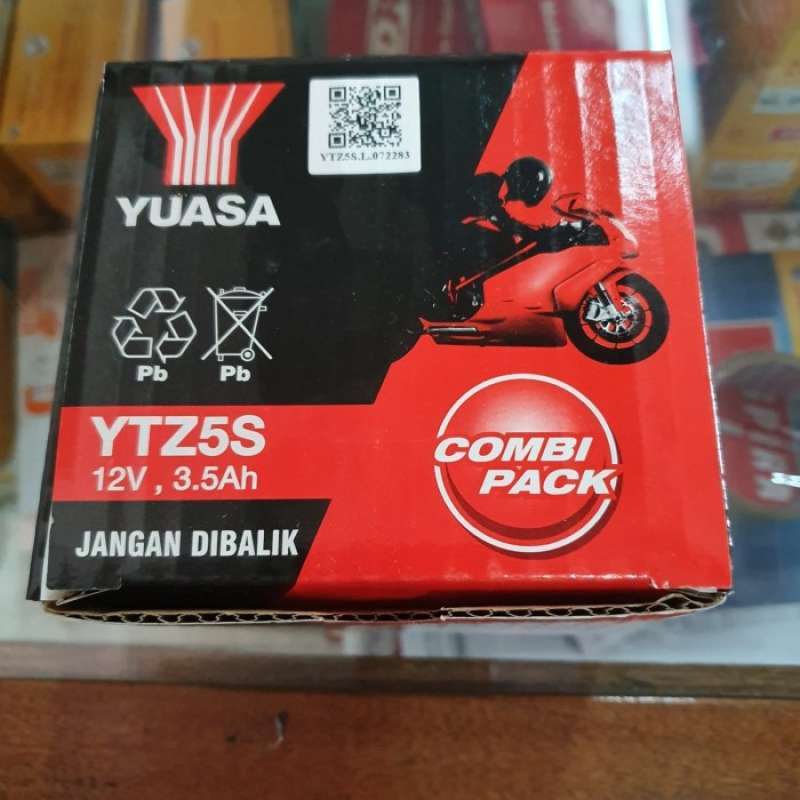 Promo Aki Motor Yuasa Ytz5s|12v| 3.5ah| Bebek Ataupun Matic Diskon 33%