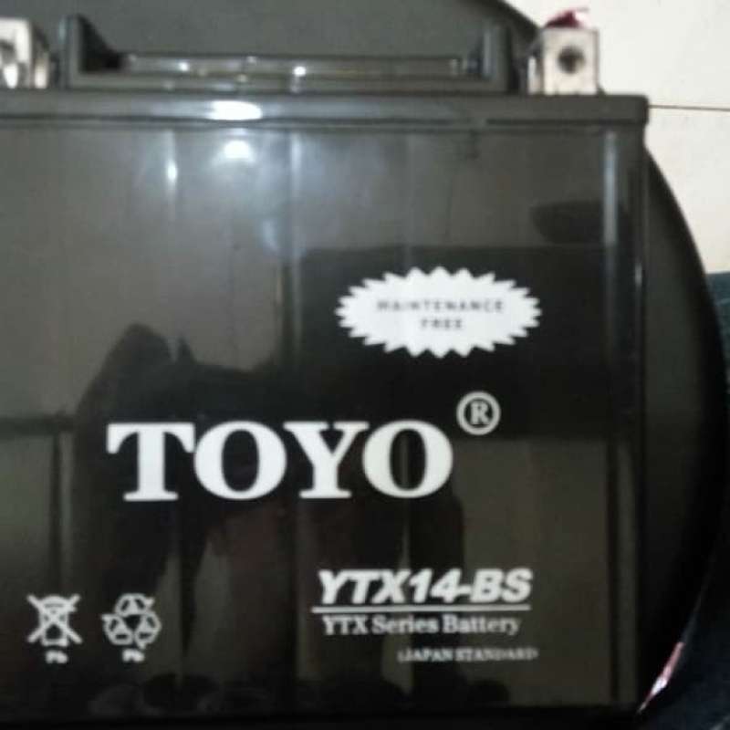 Promo Aki Motor Piaggio Mp3 Gt300 Toyo Ytx14-bs 12v14ah Diskon 33% Di
