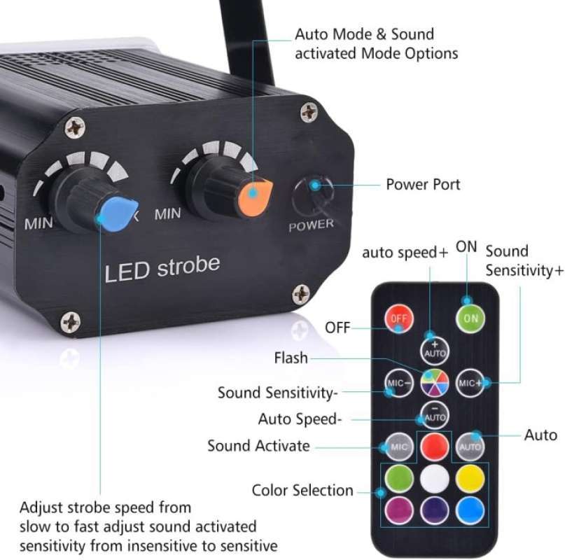 Promo Lampu Panggung Led Strobo Flash Rgb Lighting Stage Disco Party