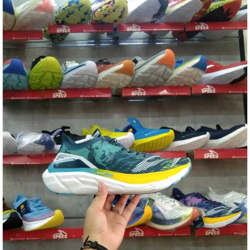 Jual Sepatu Running 910 Nineten Irezumi Hover Original - Hijau-teal