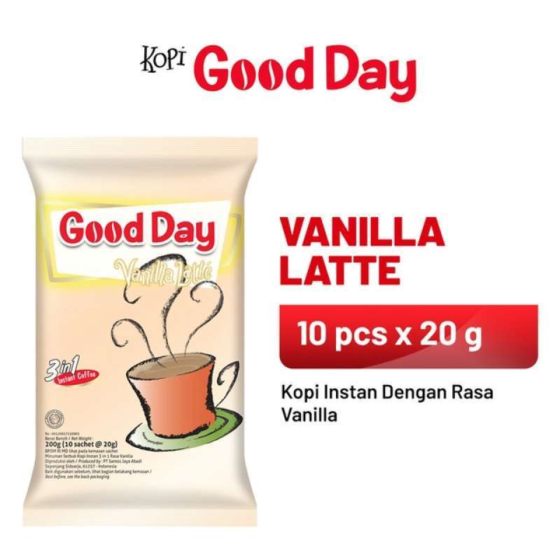 Jual Good Day Kopi Vanilla Latte 10's Di Seller Tiptop Online Flagship ...