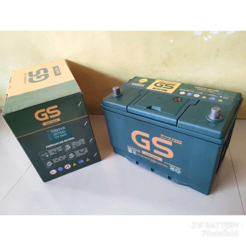 Promo Aki Mobil N70z / 75d31r 12 Volt 80 Ampere Gs Mf Diskon 5% Di