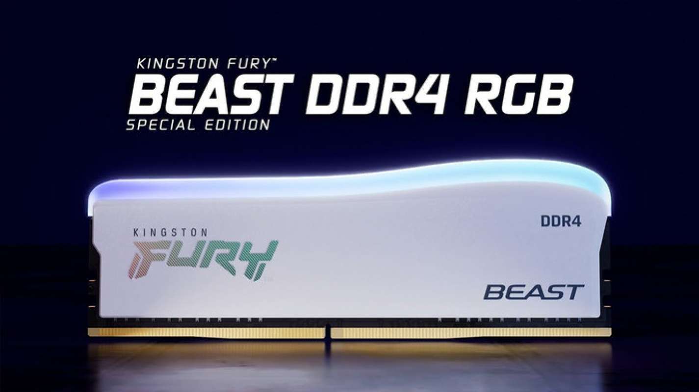 Jual Kingston Fury Beast Ddr4 Rgb 16gb (8gbx2) 3200mhz White