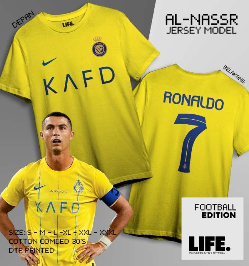 Jual Baju Bola Al nassr Terbaru Ronaldo Cr7 Jersey Katun Combed 30s Dtf Xxxl Kafd Putih Di Seller Suzuka Cengkareng Timur Kota Jakarta Barat Blibli