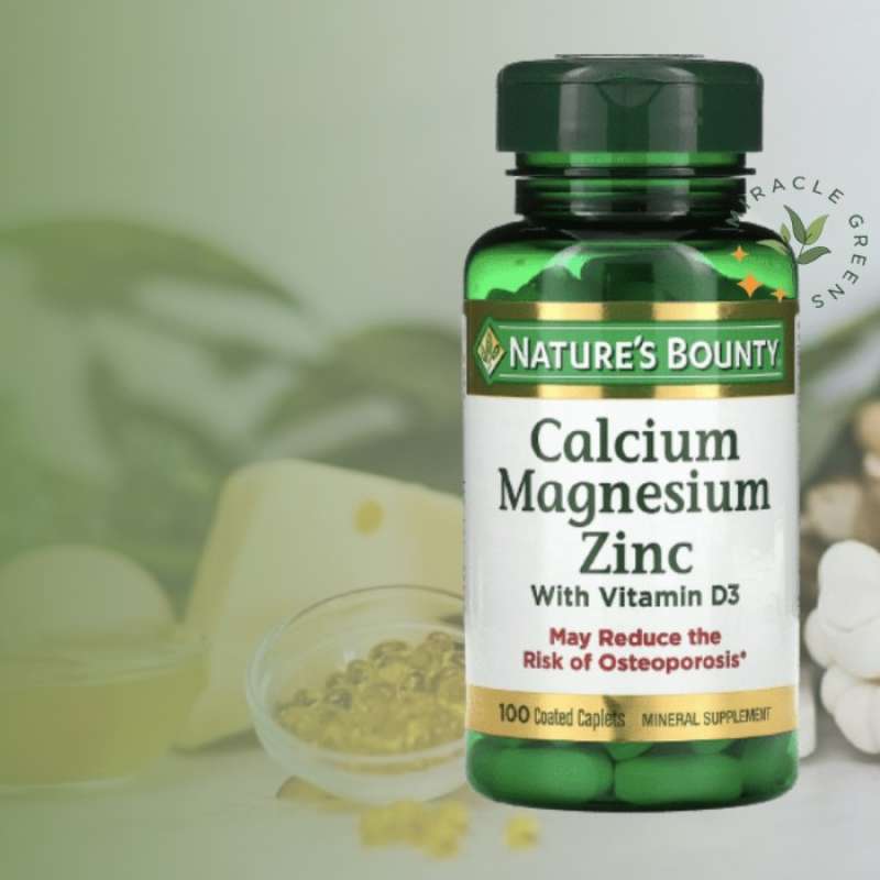 Natures Bounty Calcium Magnesium Zinc with Vitamin D3, 100 Tablets/ DLC: 11/2027 main image 0