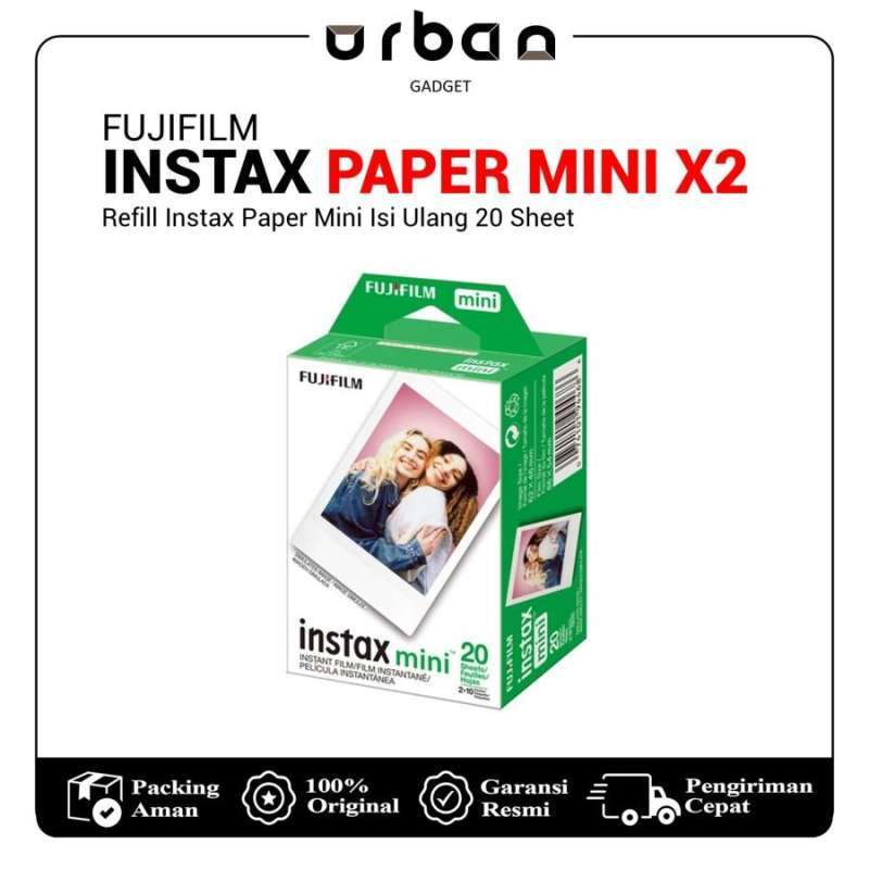 Fujifilm Instax Paper Mini Film 10x2 Refill Paper isi 20 Sheets