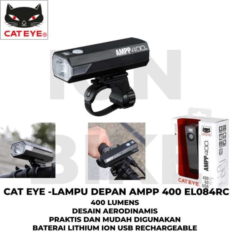 Lumens Cateye Ampp 400 Set CATEYE AMPP 400 ORB RC BIKE LIGHT SET