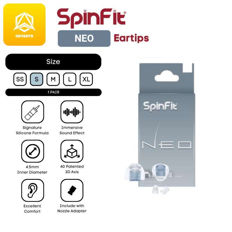 Promo Spinfit Neo Premium Eartips Replacement For Earphone In Ear