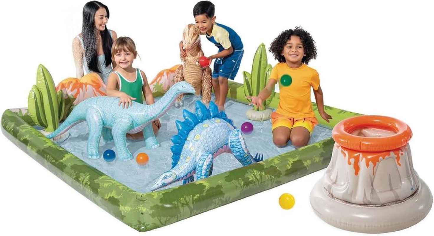 KOLAM RENANG BERMAIN ANAK DINOSAUR JURASSIC ADVENTURE PLAY CENTER INTEX  56132