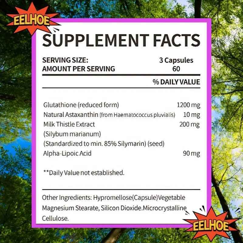 side effects of taking glutathione capsules Jual Eelhoe Usa Super Glutathione + Astaxanthin 1500mg 60 Capsule Anti  Aging Support Di Seller Limitless Gym Store - Dauh Puri Klod Atau Kelod,  Kota Denpasar