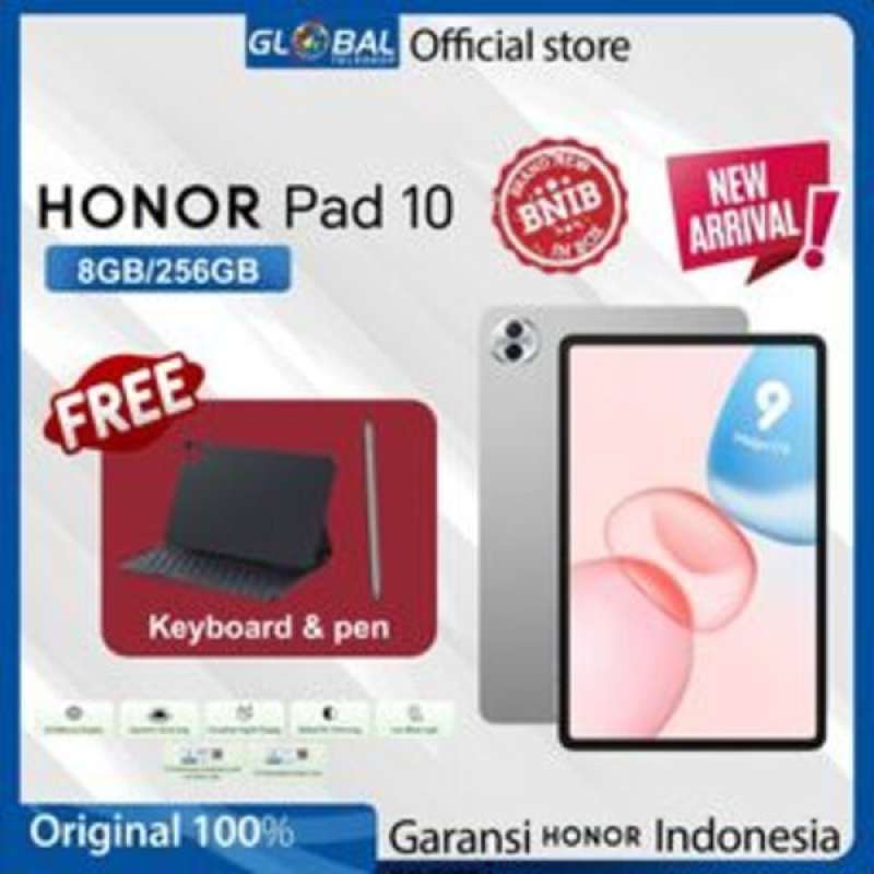 HONOR Pad 10 8 Inch Tablet dengan RAM 8GB dan Penyimpanan 256GB, Android 15, dan Layar IPS LCD. Ideal untuk Pengguna Indonesia dan Kegiatan Sehari-hari