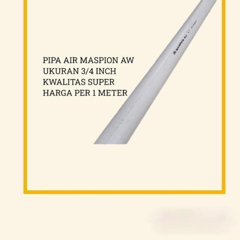 Jual Pipa Pvc 3 4 Maspion Original Murah - Harga Diskon Juli 2024 ...