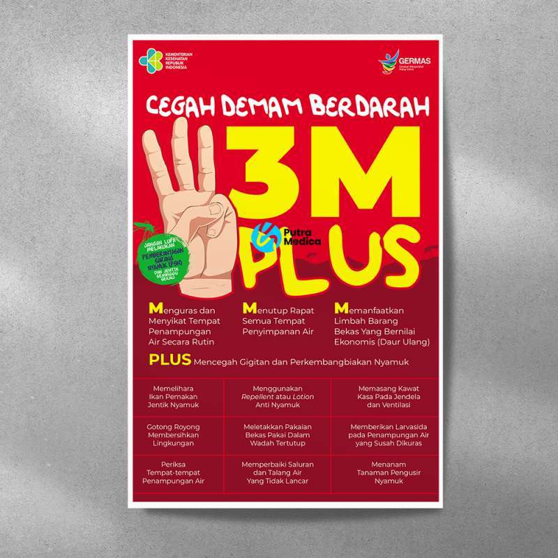 jual-poster-kesehatan-3m-plus-a3-gambar-edukasi-cegah-demam-berdarah