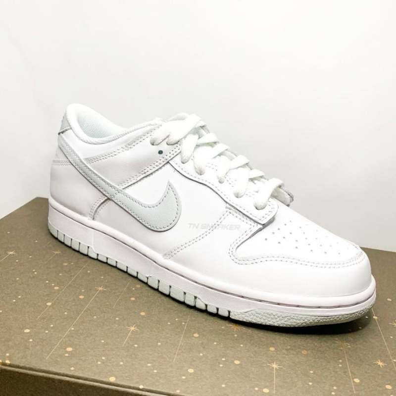 Jual Nike Dunk Low GS White Grey (100 Original) di Seller TN SNEAKER