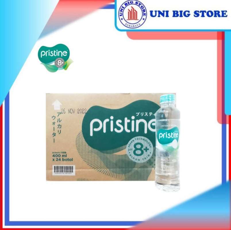 Jual Pristine 8+ Water 400 ml x 24 Botol Air Mineral Air Alkali di ...
