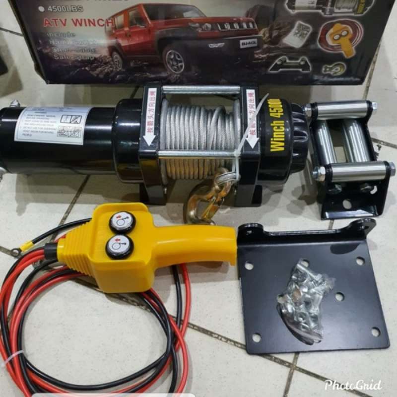 Jual Winch Derek Atv Hoist 4500Lbs 2200Kg 12V di Seller Rizky Putra