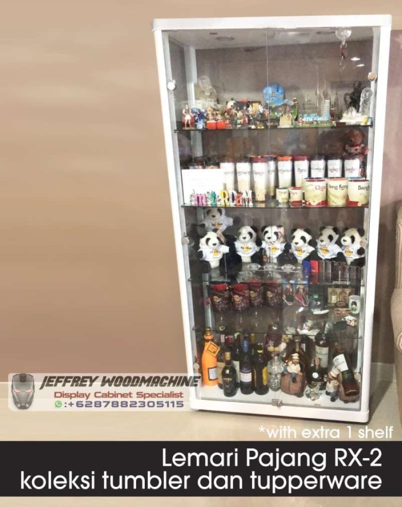 Promo Lemari Display Tumbler Starbucks Rak Pajang Koleksi Piring Gelas