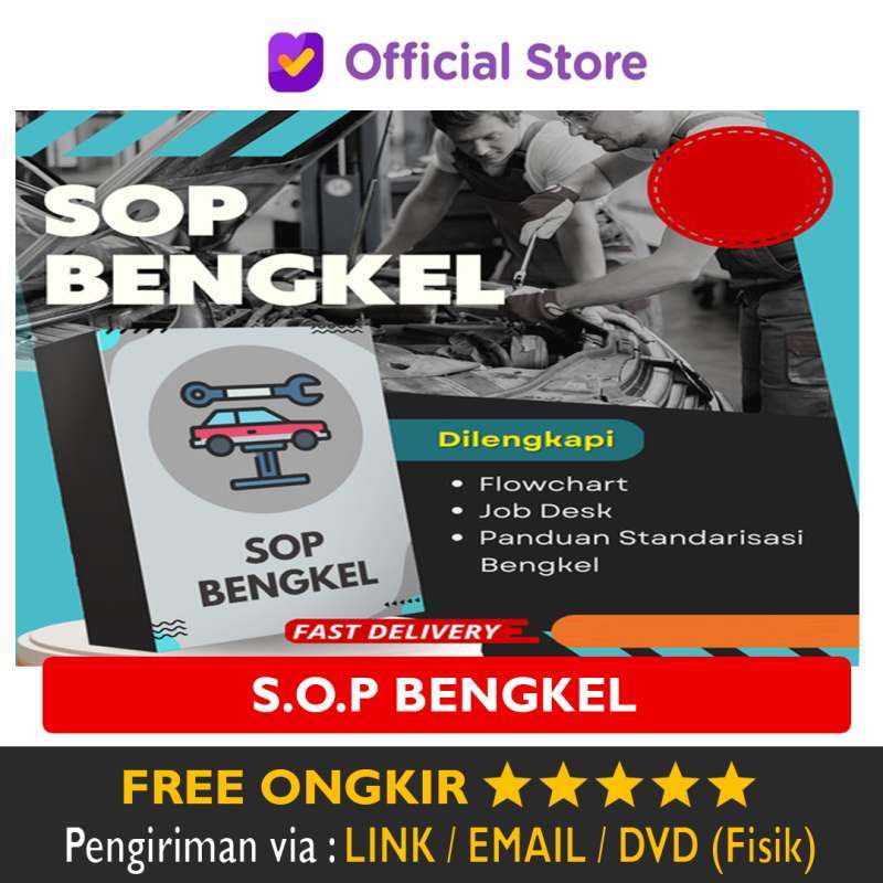 Jual SOP Bengkel Service Spare Part   Flow Chart   Job Desk Description