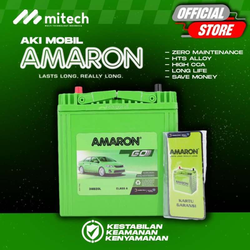 Jual Aki Mobil Suzuki Karimun Ns40zl / 38b20l Amaron Go Aki Kering 12v