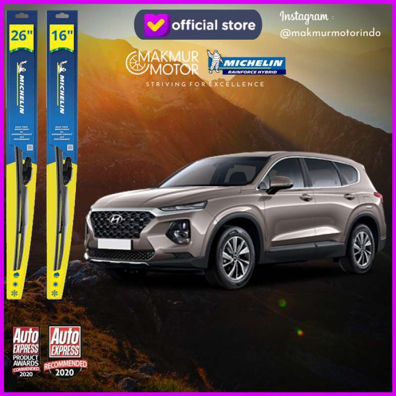 Promo MICHELIN RAINFORCE HYBRID WIPER FOR HYUNDAI SANTAFE TM Diskon 23