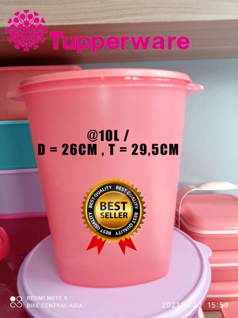 Promo Tupperware Maxi Canister 10L Diskon 9 di Seller ADK Supplies