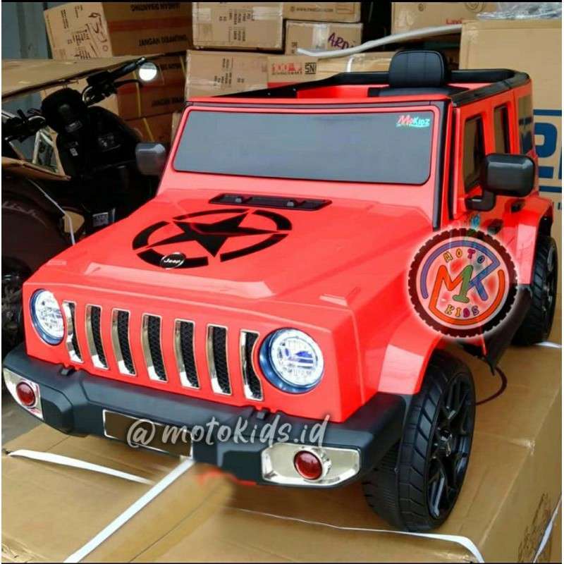 Jual MOBIL AKI ANAK JEEP RUBICON ARMY JEEP 718 MOTOKIDS MOBIL MOBILAN