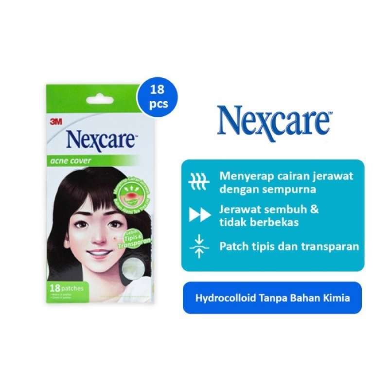 Promo 3M Nexcare Acne Cover Tea Tree Oil Acne Patch Plester Jerawat ...