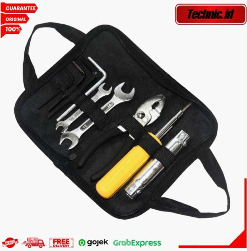 Promo Tool Kit Set Krisbow Set Perkakas Motor 20x11x2 Cm 8 Pcs Diskon