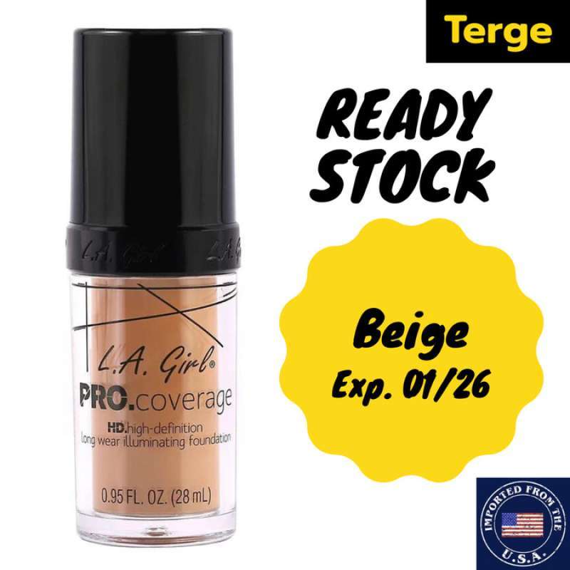 Promo ORI USA LA Girl Pro Coverage HD Illuminating Foundation Various