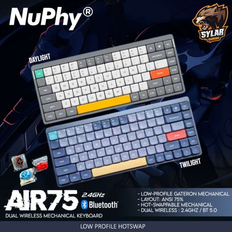 Jual Nuphy Air75 / Air 75 Daylight Twilight Wireless Mechanical ...