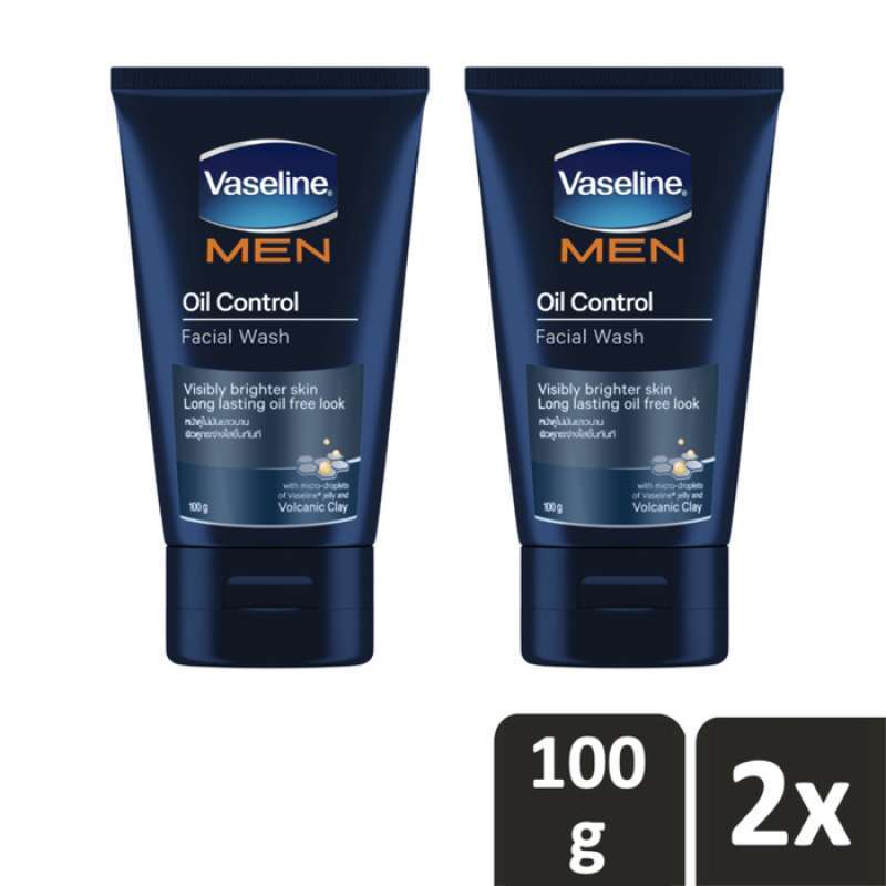 Jual Vaseline Men Oil Control Face Wash 100 gr Sabun Cuci Muka Twin