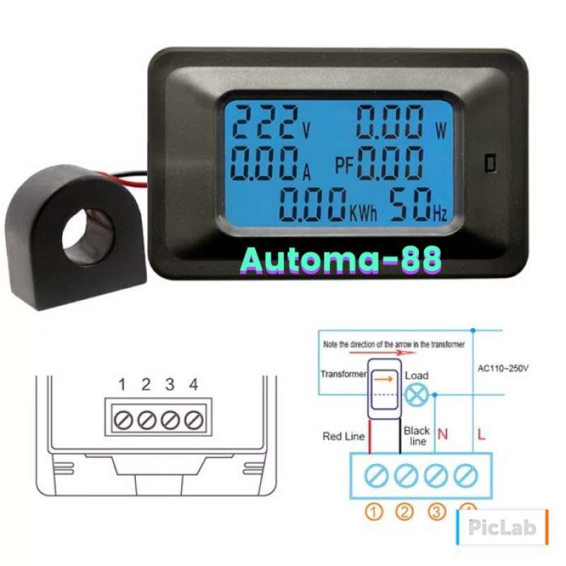 Promo 100A AC 110V 220V KWH Ampere Volt Watt Energy Meter Ukur Daya promo-100a-ac-110v-220v-kwh-ampere-volt-watt-energy-meter-ukur-daya