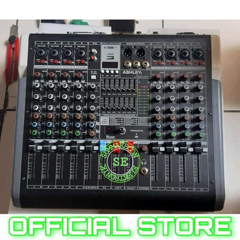Jual power mixer ashley audio 1000 original 10 channel powered mixer di Seller Sentral Beli Beli