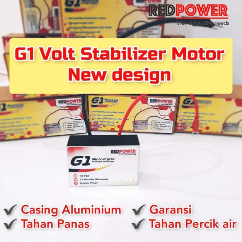 Promo Volt stabilizer motor Redpower G1 penstabil kelistrikan aki