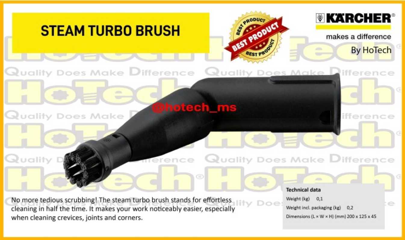 Promo KARCHER STEAM TURBO BRUSH FOR STEAM CLEANER Diskon 23 di Seller