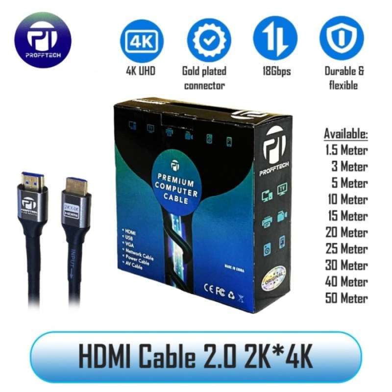 Promo Kabel Hdmi 30m High Speed With Ethernet + Ic Penguat Support 4k ...