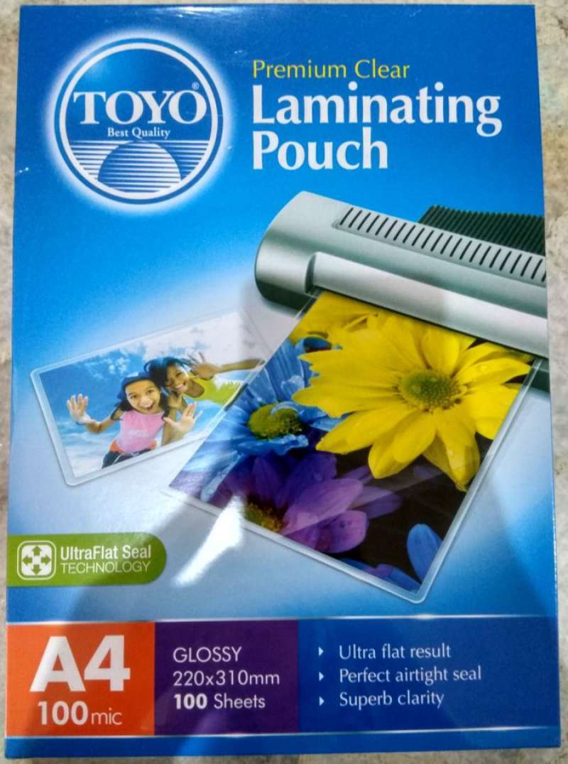 Jual PLASTIK LAMINATING TOYO UKURAN A4 di Seller Banyak Pilihan Shop