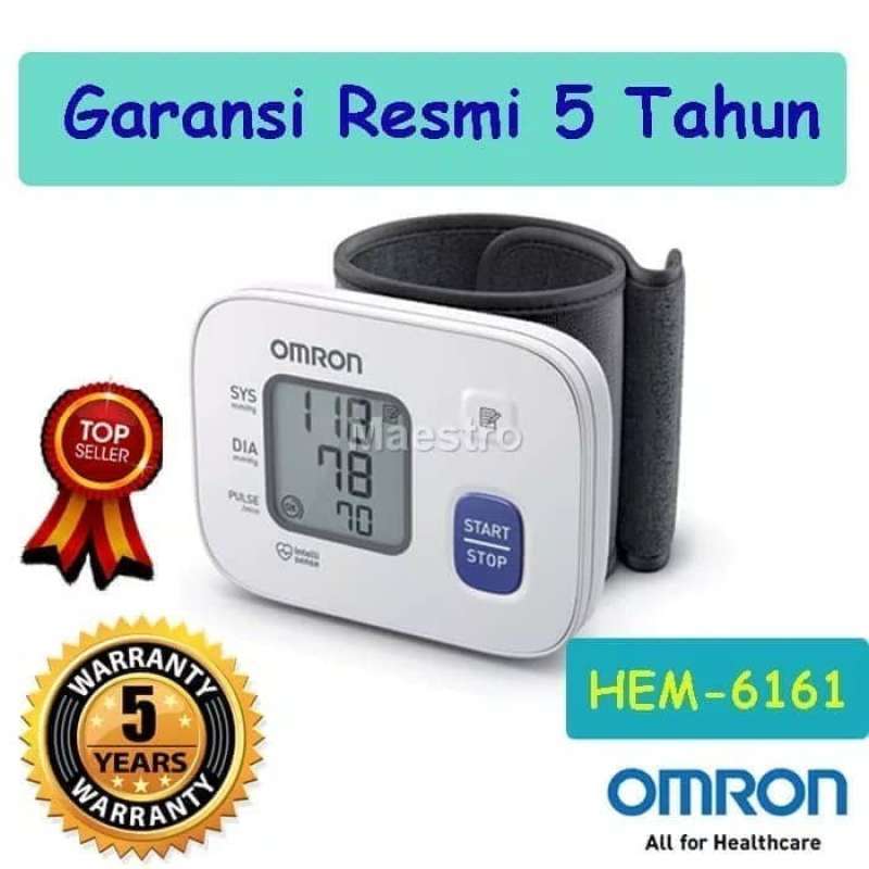 Jual Omron Hem-6161 Tensimeter Pergelangan Tangan Alat Tensi Darah
