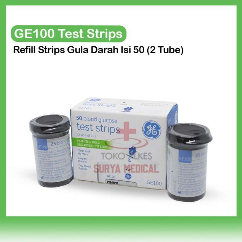 Promo GE100 Blood Glucose Test Strips Diskon 23 di Seller Focus ID