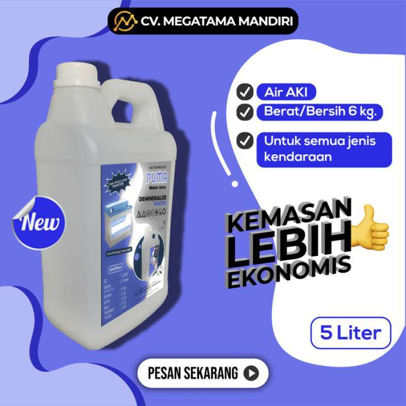 Jual Air accu aki biru tambah lusin PUMA bisa YUASA GS dan semua merk