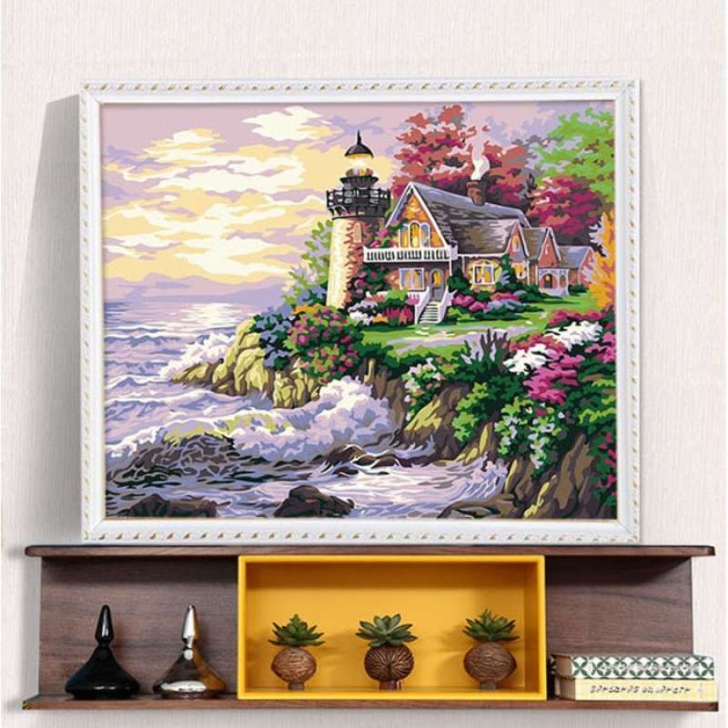 Promo Paint By Number Kit Digital Oil Painting DIY Lukisan 40 x 50 Seri ...